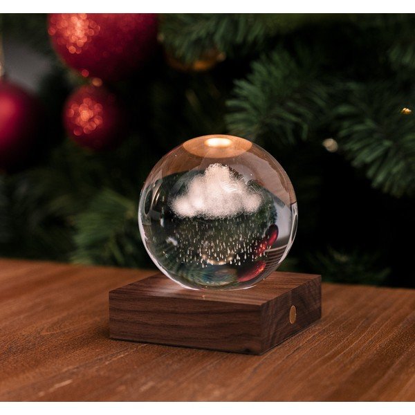 Temno rjava svetlobna dekoracija na USB Amber – Gingko-image-4