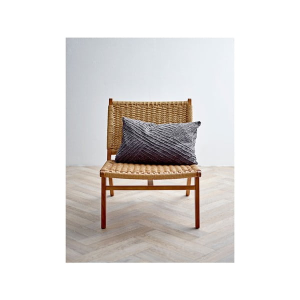 Temno siva bombažna blazina Södahl Diagonal, 40 x 60 cm-image-1