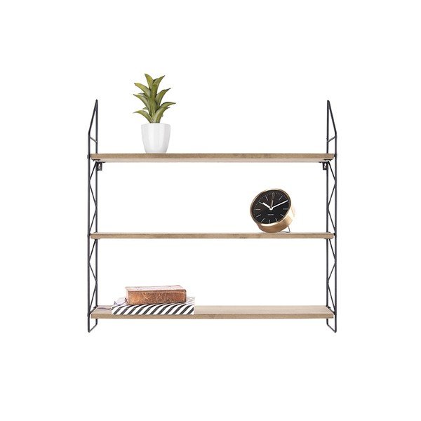 Kovinski regal z lesenimi policami PT LIVING Zig Zag-image-2