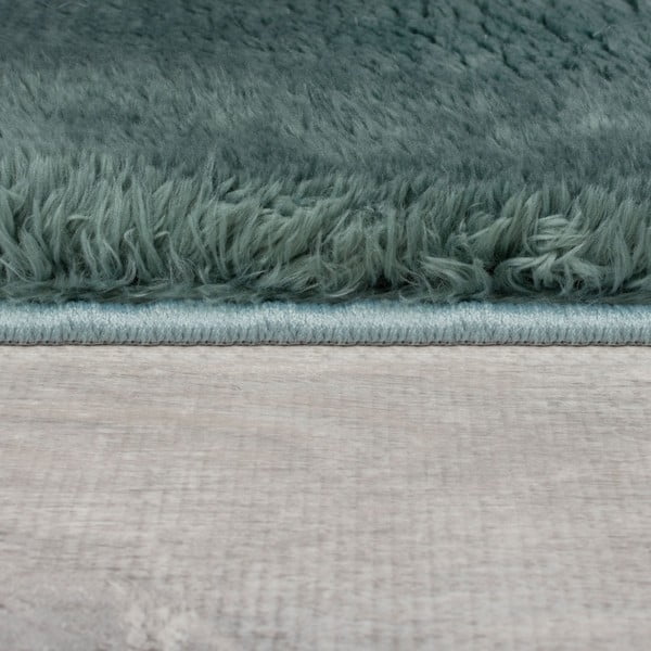 Modrozeleno sintetično krzno 160x230 cm Faroe Wool Look Fur – Flair Rugs-image-4
