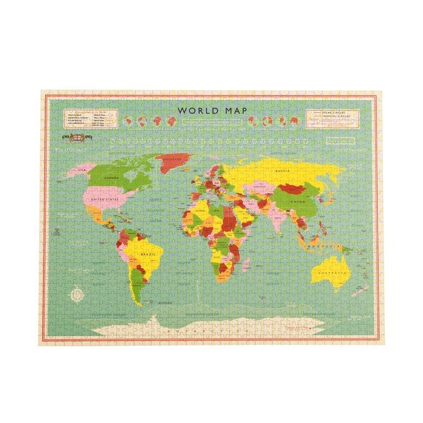 Sestavljanka (število koščkov 1000) World Map – Rex London-image-4