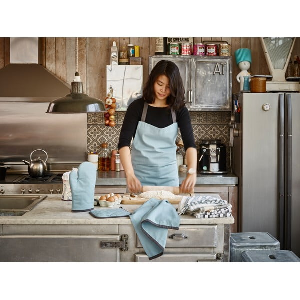 Modra bombažna kuhinjska rokavica Tiseco Home Studio Fuji-image-1