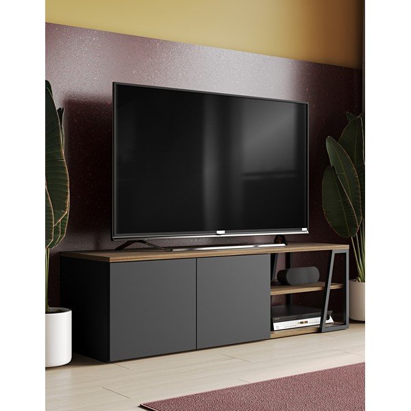 Črna TV omarica TemaHome Albi-image-1
