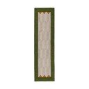 Zelen/v naravni barvi ročno tkan volnen tekač 60x230 cm Apex Border Wool – Flair Rugs