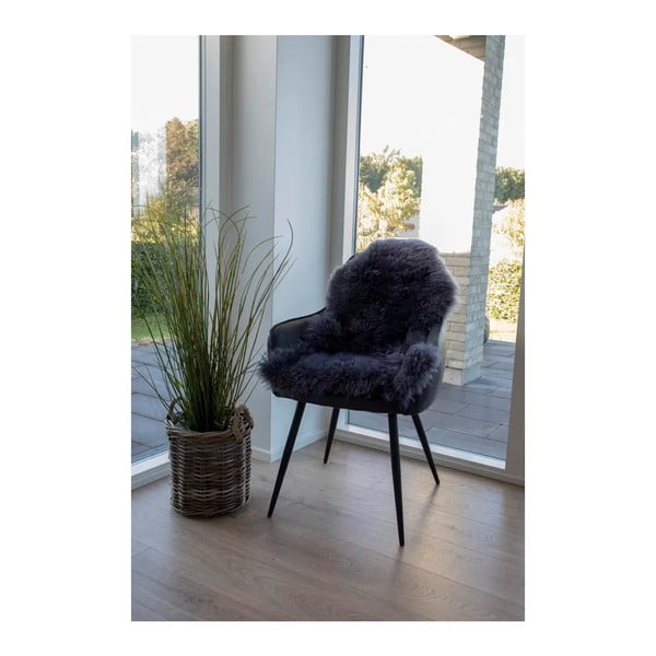 Antracitno sivo sintetično krzno 50x85 cm – House Nordic-image-1