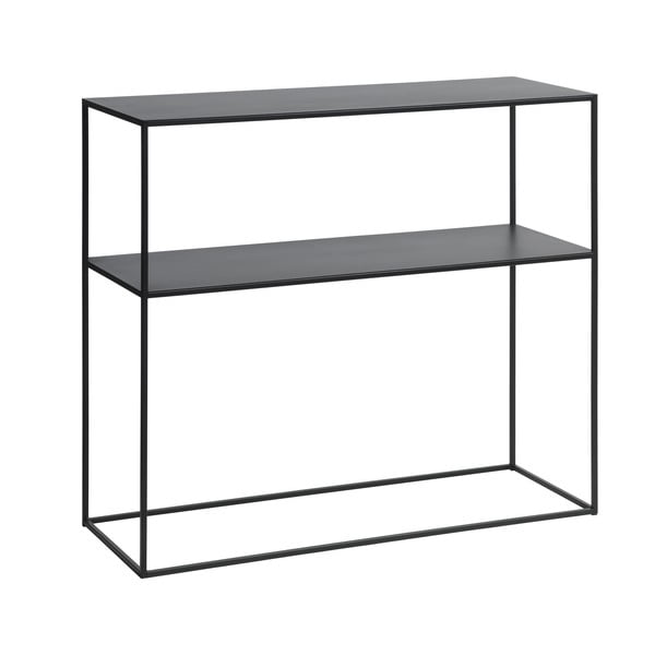 Črna kovinska stranska mizica 35x90 cm Pebble – Unique Furniture-image-2