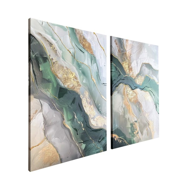 Slike z elementi ročne poslikave v kompletu 2 ks 50x70 cm Aventurine – Styler-image-4