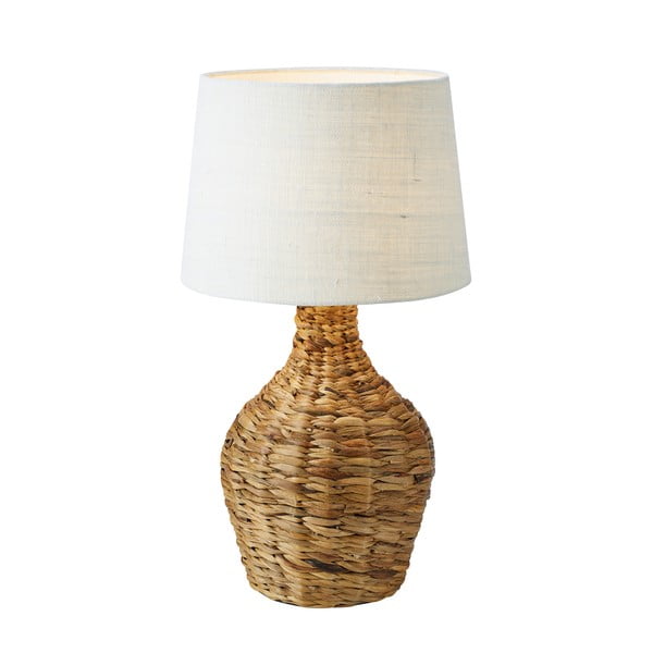 Bež/naravna namizna svetilka s senčilom iz jute (višina 58 cm) Paglia – Markslöjd