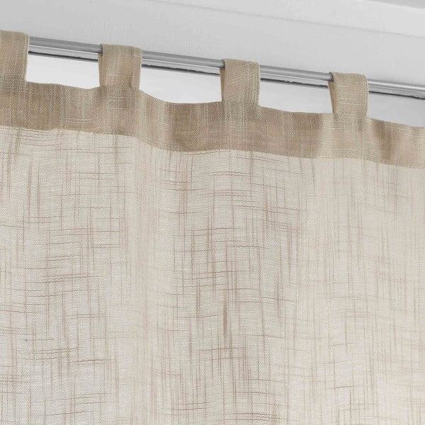 Rjave prosojne zavese v kompletu 2 ks 60x90 cm Haltona – douceur d'intérieur-image-1