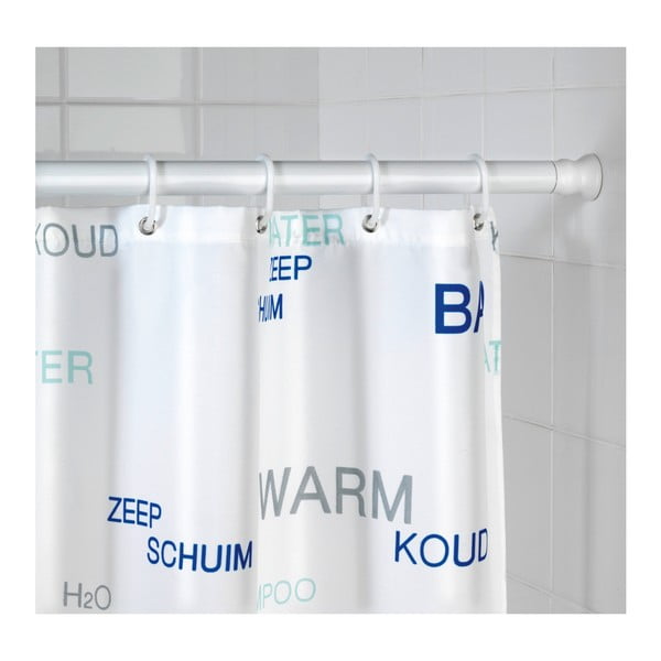 Bel teleskopski drog za tuš zavese Wenko Shower Curtain Rod-image-3