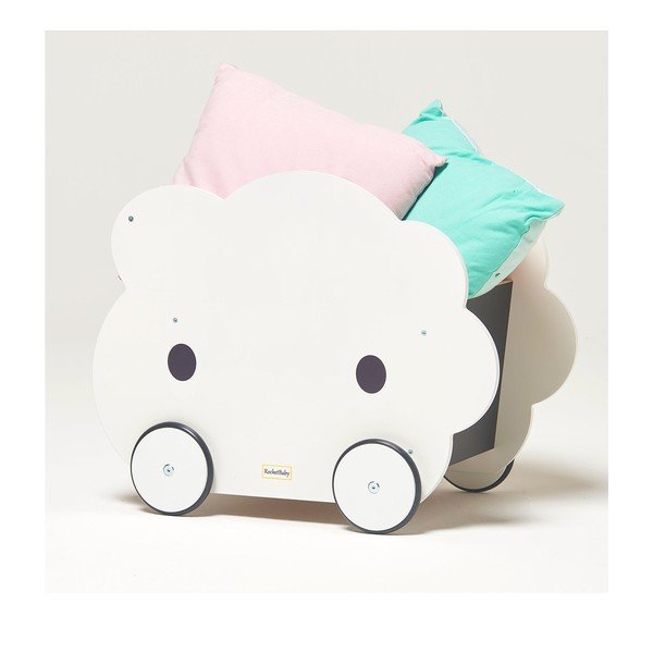 Otroška škatla za shranjevanje s kolesi Cloud - Rocket Baby -image-2