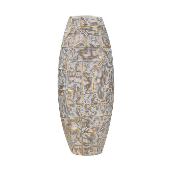 Vaza iz poliresina v zlati barvi (višina 59,5 cm) Eclips – Mauro Ferretti