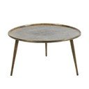 Kovinska okrogla mizica v bronasti barvi ø 67,5 cm Babina – Light & Living