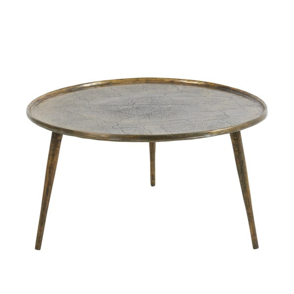 Kovinska okrogla mizica v bronasti barvi ø 67,5 cm Babina – Light & Living