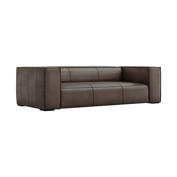 Rjava usnjena zofa 227 cm Madame - Windsor & Co Sofas-image-2