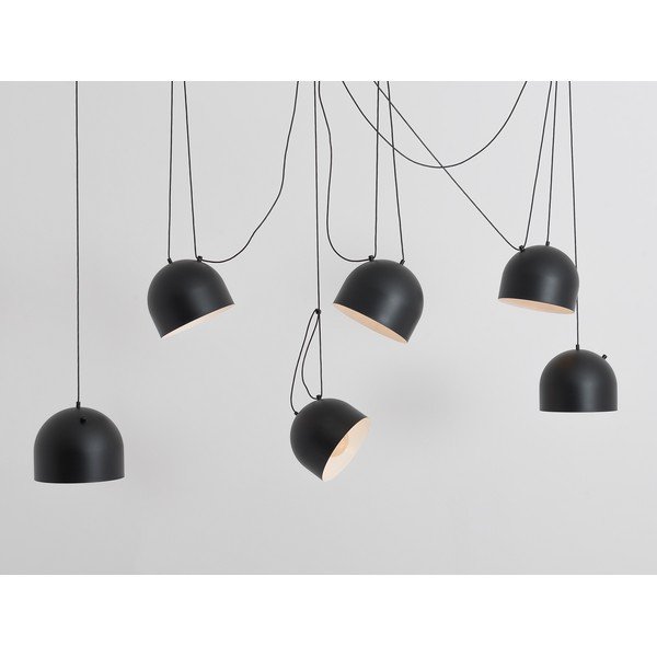 Črna viseča svetilka s kovinskim senčnikom 250x250 cm Popo - CustomForm-image-1