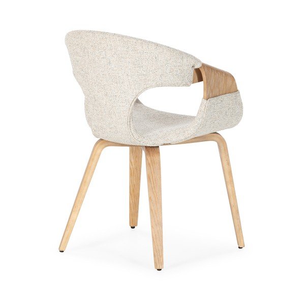 Bež oblazinjeni jedilni stoli v kompletu z nasloni za roke 2 ks Elif – MOME-image-3