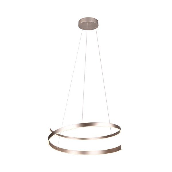 Siva LED viseča svetilka z glasovnim upravljanjem s pomočjo mobilne aplikacije s kovinskim senčilom ø 75 cm Cinardi – CINQUE-image-2