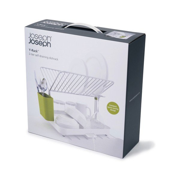 Zeleno-bel odcejalnik za posodo Joseph Joseph Y-Rack-image-1