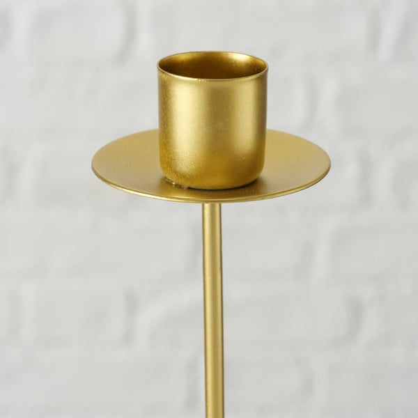 Komplet 3 svečnikov v zlati barvi Boltze Kimo-image-1