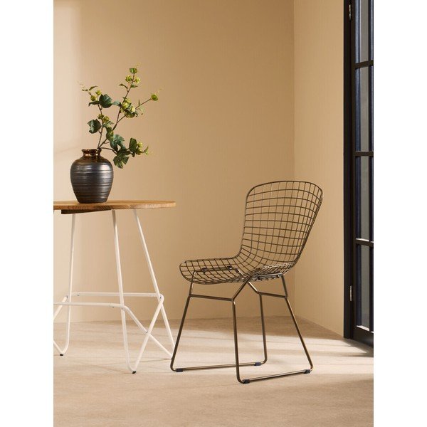 Kovinski jedilni stol v bronasti barvi District – Premier Housewares-image-1