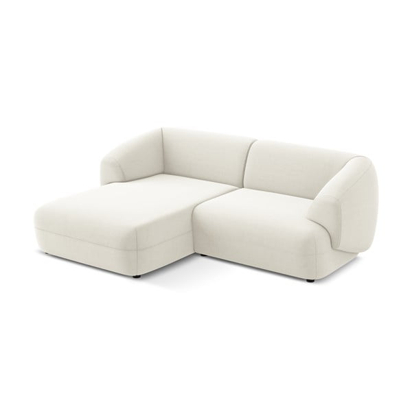 Bela žametna kotna sedežna garnitura (levi kot) Moana – Makamii-image-2