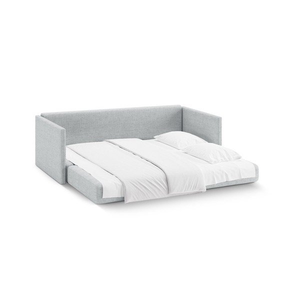 Svetlo siva raztegljiva sedežna garnitura iz šenilje 209 cm Shannon – Cosmopolitan Design-image-3