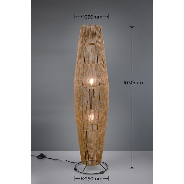 Stoječa svetilka v naravni barvi (višina 103 cm) Miki – Reality-image-3