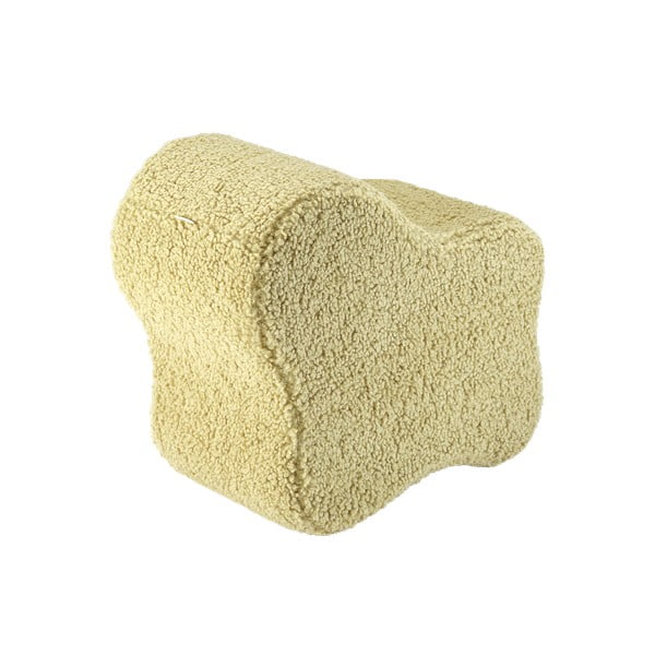 Zelen otroški tabure iz tkanine bouclé Cloud – Wigiwama-image-2