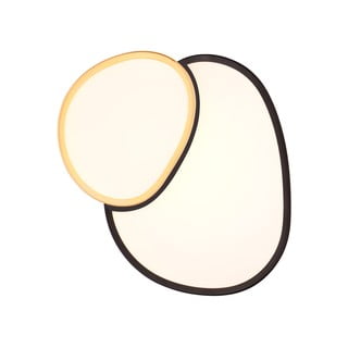 Črna/zlata LED stropna svetilka 36x43.5 cm Rise – Trio
