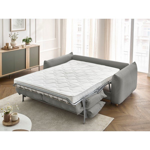 Siva raztegljiva sedežna garnitura 214 cm Ernest – Bobochic Paris-image-1