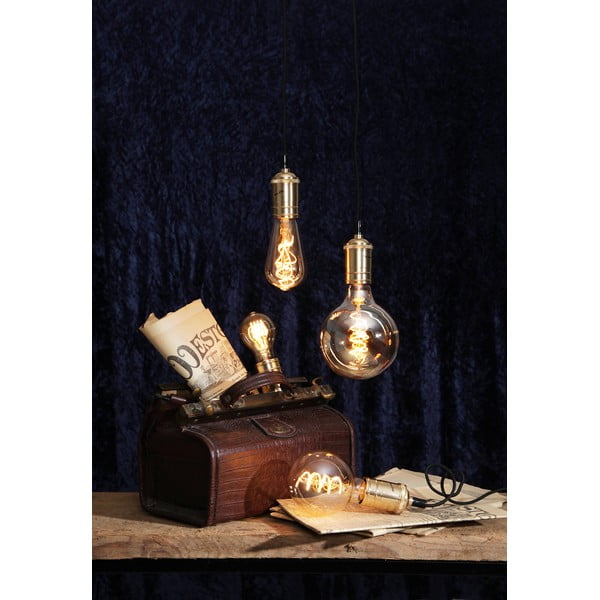 Filament zatemnitvena žarnica s toplo svetlobo z žarnico E27, 3 W Spiral Filament – Star Trading-image-1