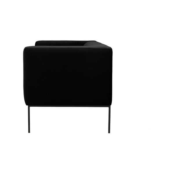 Črna zofa Windsor & Co Sofas Neptune, 195 cm-image-3