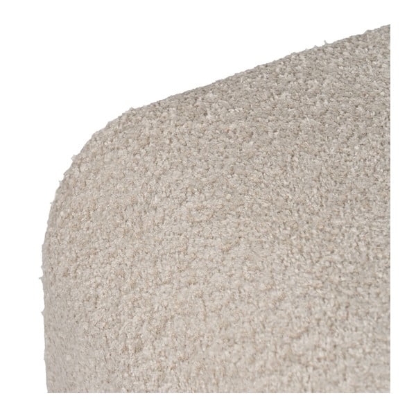 Bež tabure iz tkanine bouclé Suave – Ixia-image-3