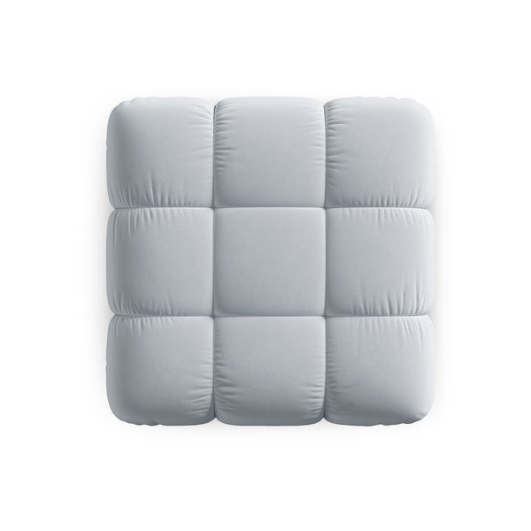 Svetlo moder žameten otoman Bellis – Micadoni Home-image-4