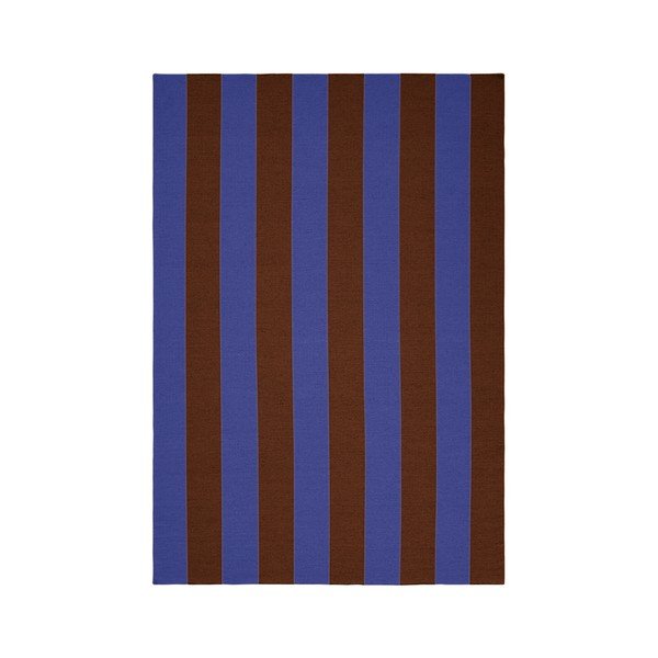 Modra/rjava ročno tkana preproga iz mešanice volne 200x300 cm Sissel – Jotex