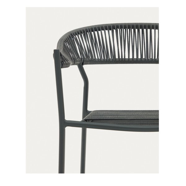 Sivi jedilni stoli iz umetnega ratana v kompletu 4 ks Futadera – Kave Home-image-4