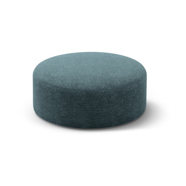 Modrozelen tabure iz tkanine bouclé Dia – Micadoni 