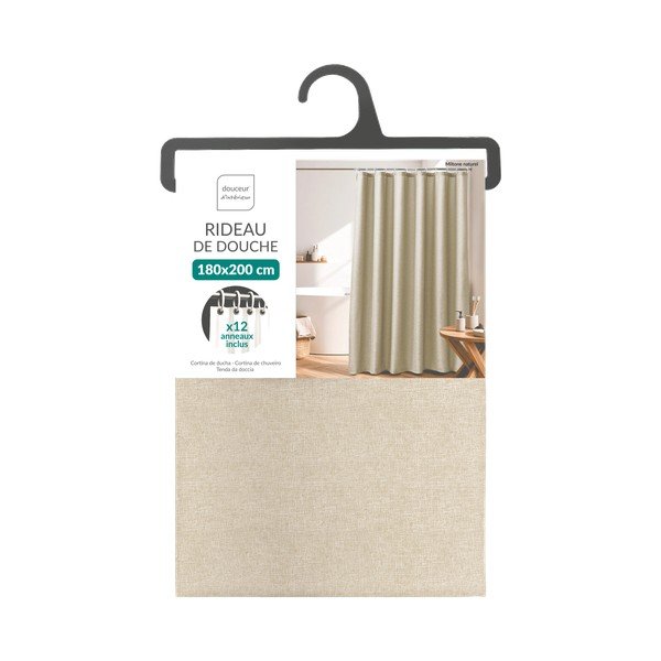 Bež zavesa 180x200 cm Miltone – douceur d'intérieur-image-2