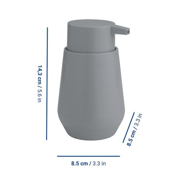 Siv plastičen dozirnik za milo 360 ml Vara – Allstar-image-1