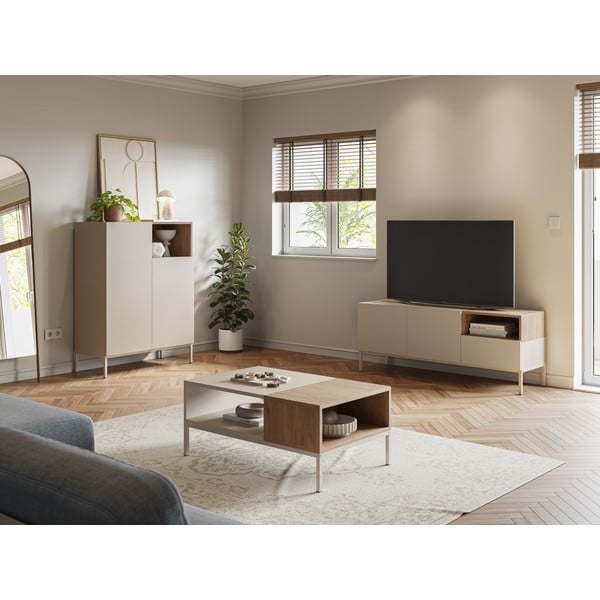 Kremno bela omarica 90x120 cm Cailin – Marckeric-image-1