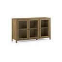 Vitrina iz masivnega bora v naravni barvi 142x80x40 cm Alessandra – Marckeric