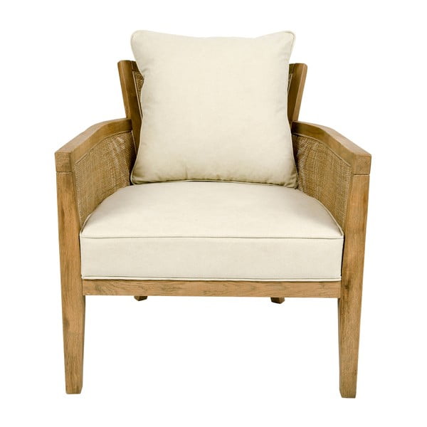 Kremno beli fotelj Laksoa - Côté Table-image-2