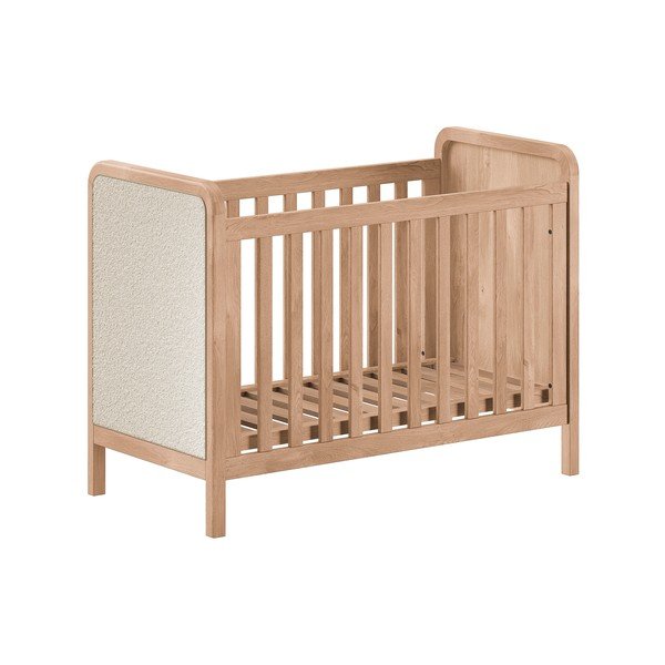 Otroška posteljica z nastavljivo višino 60x120 cm v naravni barvi Woods – Vipack