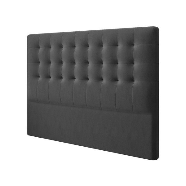 Temno sivo žametno vzglavje Windsor & Co Sofas Athena, 180 x 120 cm-image-2