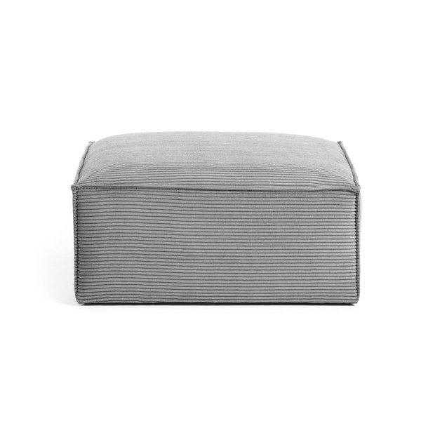 Svetlo siv tabure Kave Home Blok-image-2