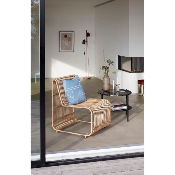 Rjava steklena vaza Hübsch Frosted, višina 30 cm-image-1