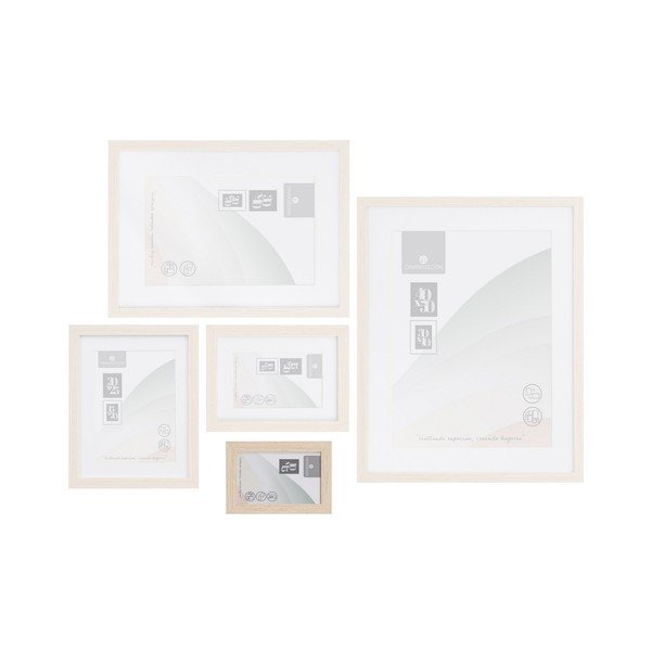 Samostoječ ali stenski okvir v naravni barvi 12,5x17,5 cm Sencillo – Casa Selección-image-3