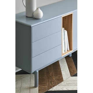 Modra/siva nizka komoda 180x76 cm Corvo – Teulat