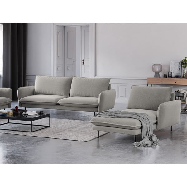 Svetlo siv ležalnik Cosmopolitan Design Vienna, desni kot-image-1